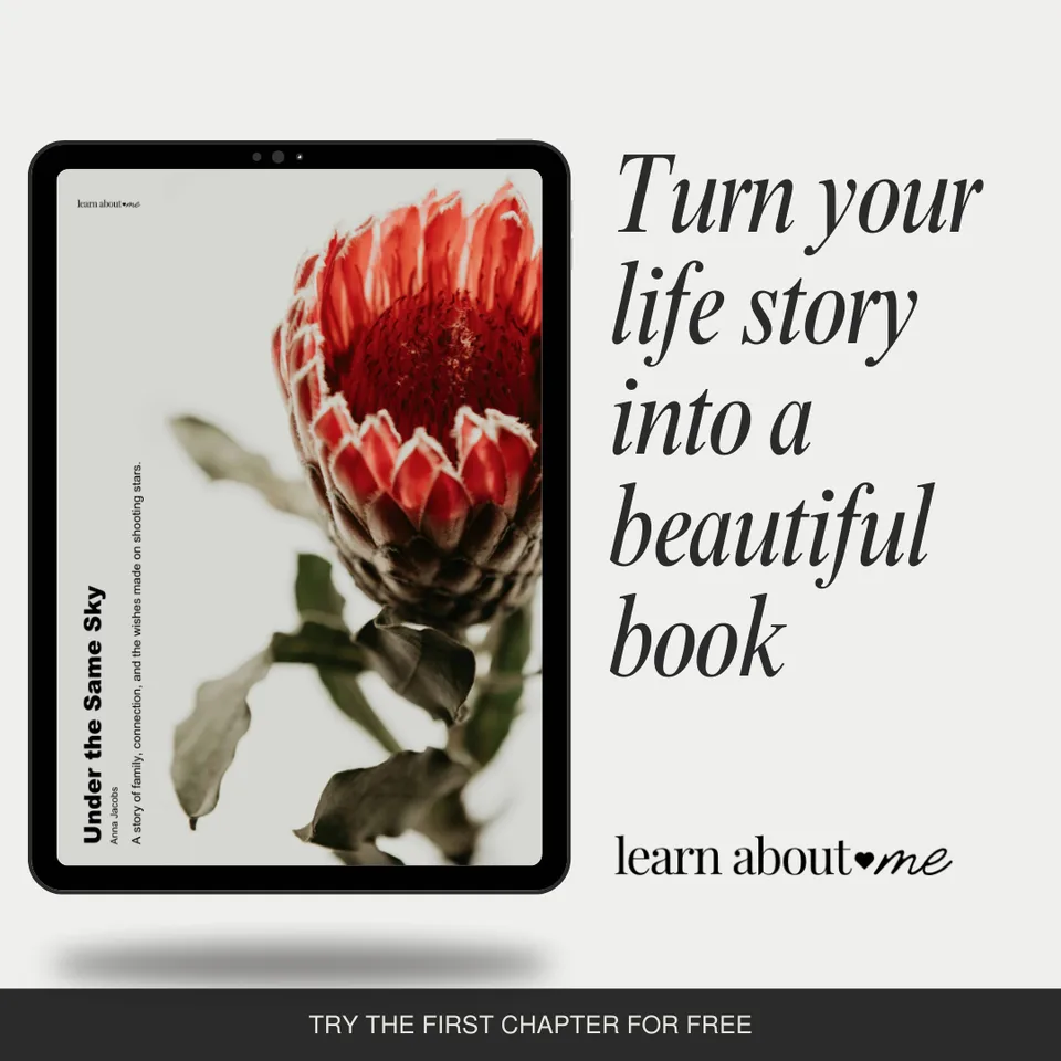 Turn your life story into a beautiful book.