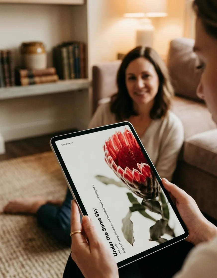 Mother's Day story keepsake illustration